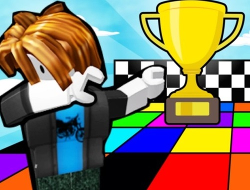 Gioco Obby della corsa a colori  in linea