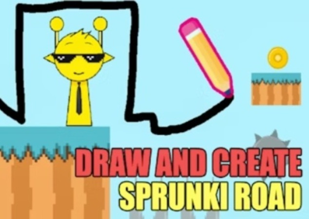 Gioco Disegna e crea Sprunki Road  in linea
