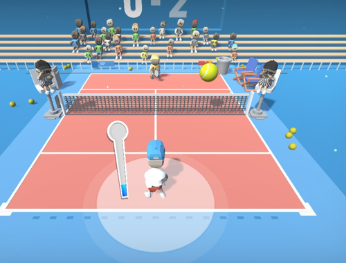 Gioco Scontro di tennis  in linea
