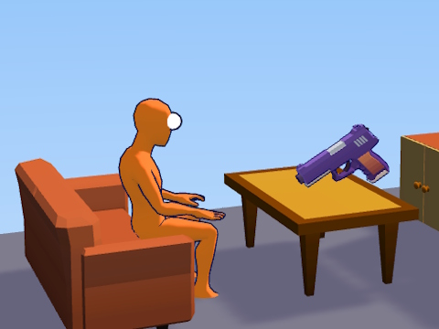 Gioco Ragdoll Gun Shooter: Cannon Spinner Playground  in linea
