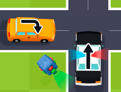 Gioco Puzzle di tocco del traffico  in linea