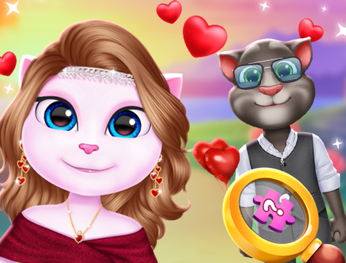Gioco Coppia del gattino adorabile San Valentino  in linea