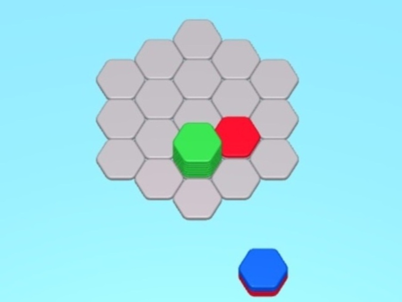 Gioco Hexa stack ordina  in linea