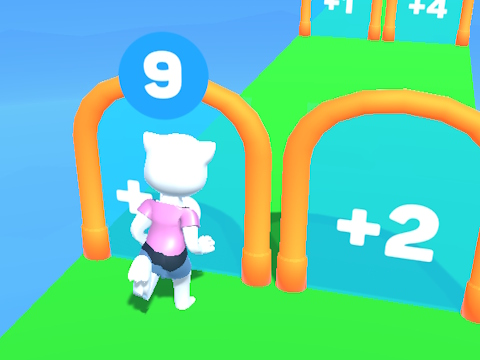 Gioco Cat Angela che corre  in linea
