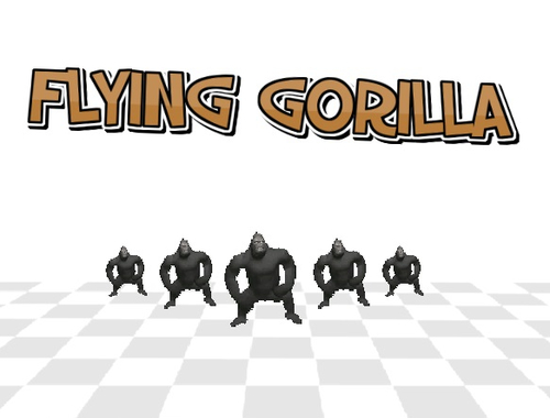 Gioco GORILLA 3D volante  in linea