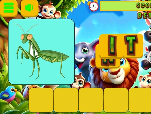 Gioco Parola animali per bambini  in linea