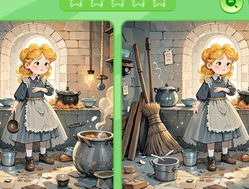 Gioco Trova le differenze: Cenerentola  in linea