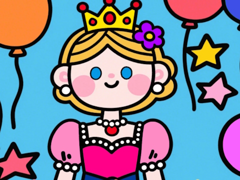 Gioco Colore per codice: piccola principessa  in linea