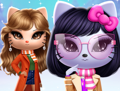 Gioco Kitty Squad Winter Dress Up  in linea