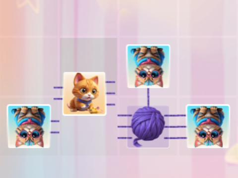 Gioco Collegamenti del gattino  in linea