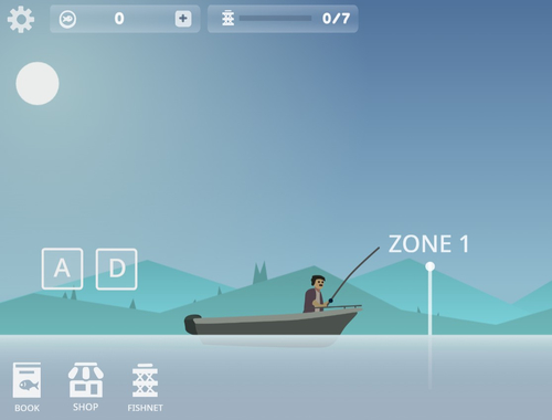 Gioco Simulatore di pesca  in linea