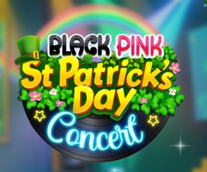 Gioco St. rosa nero Concerto di Patricks Day  in linea