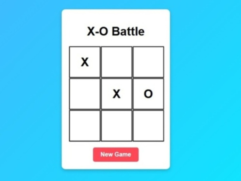 Gioco X O battaglia  in linea
