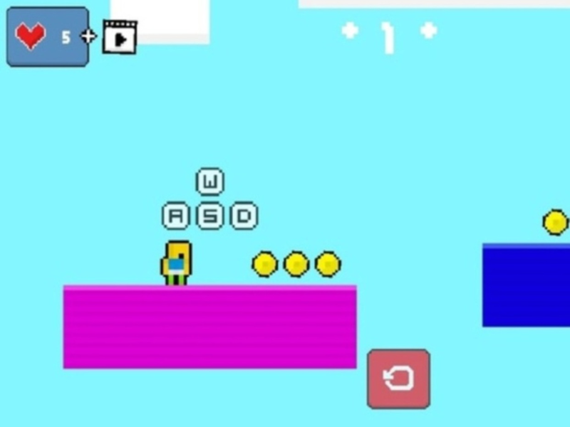 Gioco 2d Obby Rainbow Parkour  in linea