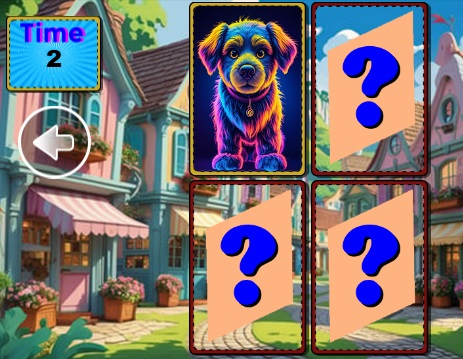 Gioco Game di memoria degli animali divertenti  in linea