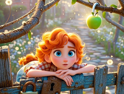 Gioco Trova le differenze: mela verde  in linea