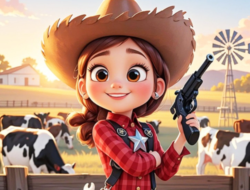 Gioco Trova le differenze: Cow Farm  in linea