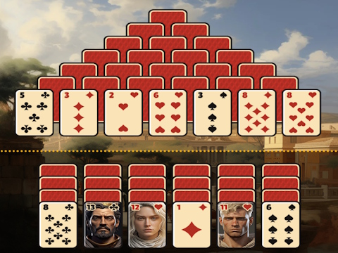 Gioco Pyramid Solitaire Ancient Roma  in linea