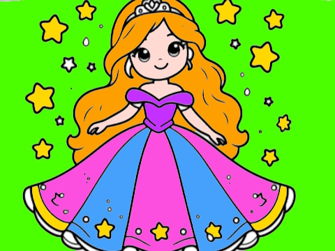 Gioco Torna a scuola Princess Coloring Book  in linea