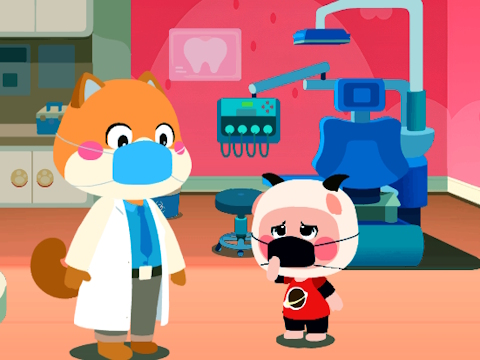 Gioco Cure per il dentista del panda per bambini  in linea