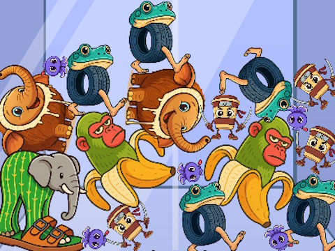 Gioco Brainrot italiano: gli animali uniscono il puzzle  in linea