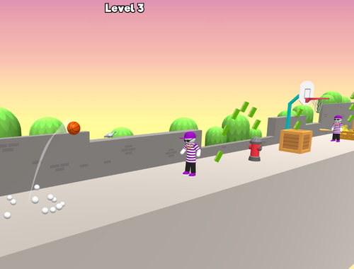 Gioco Rimbalzare il basket dunk  in linea