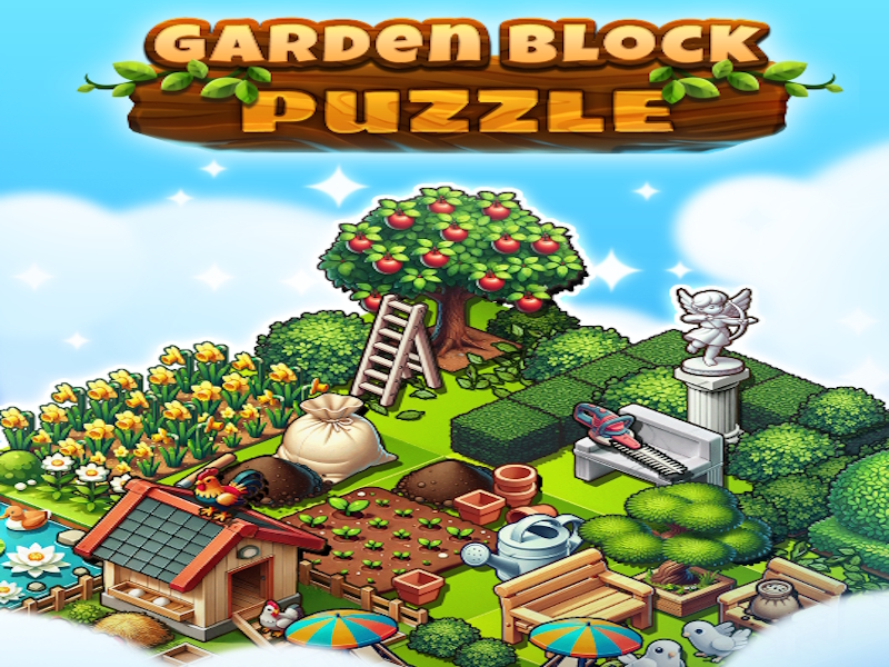 Gioco Puzzle del blocco da giardino in linea