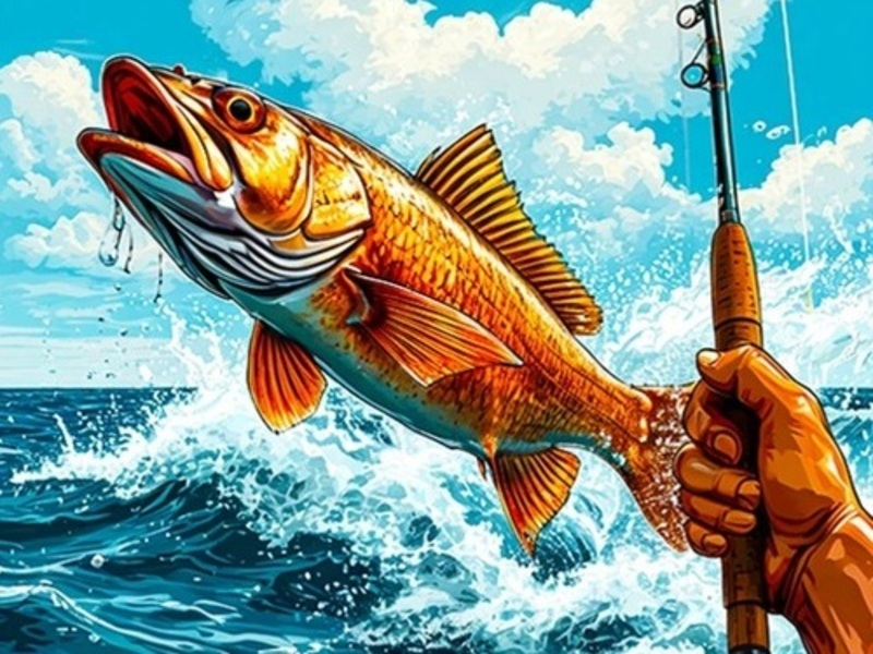 Gioco Pesca russa in mare in linea