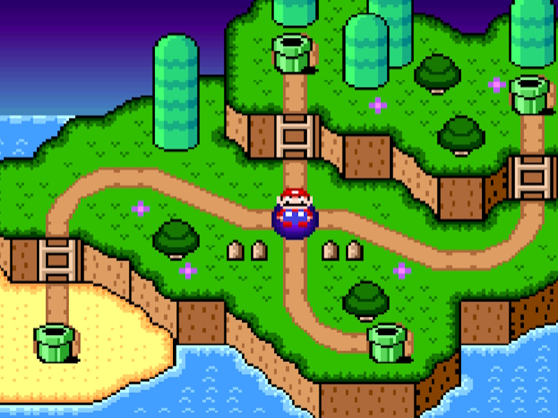 Gioco Super Mario World Legend of the Four Keys in linea