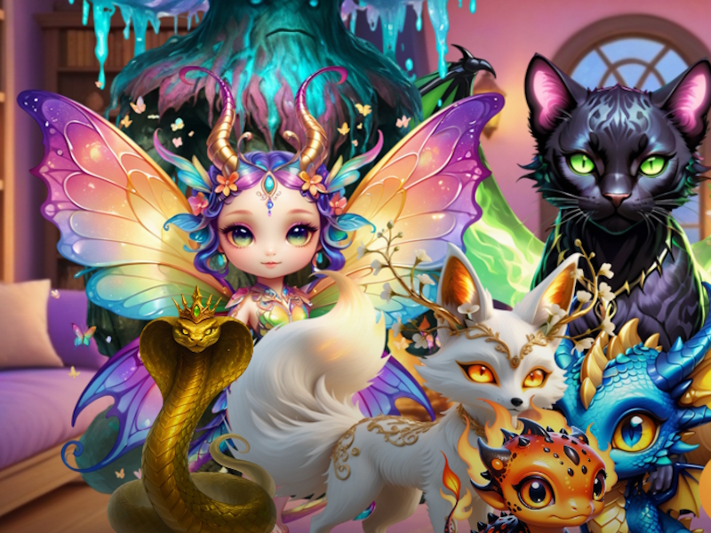 Gioco Misteriosi familiari incantati bestiario in linea