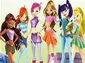 Gioco Collezione puzzle di Winx Club  in linea