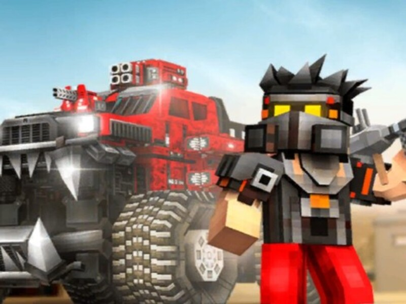 Gioco Auto a blocchi: battaglia per auto in linea