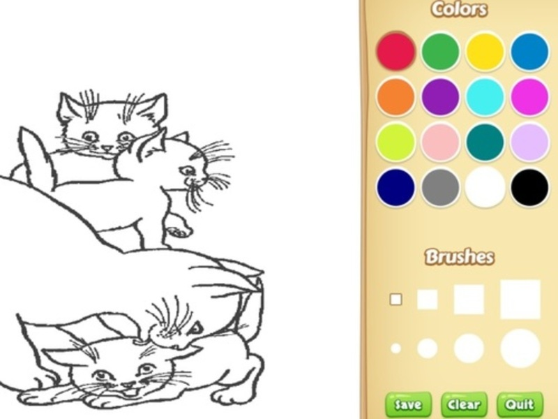 Gioco Libro da colorare di gatti per bambini in linea