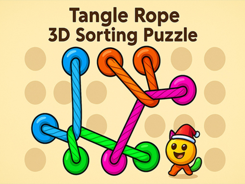 Gioco Hanzel Tangle Rope 3D: puzzle di smistamento in linea