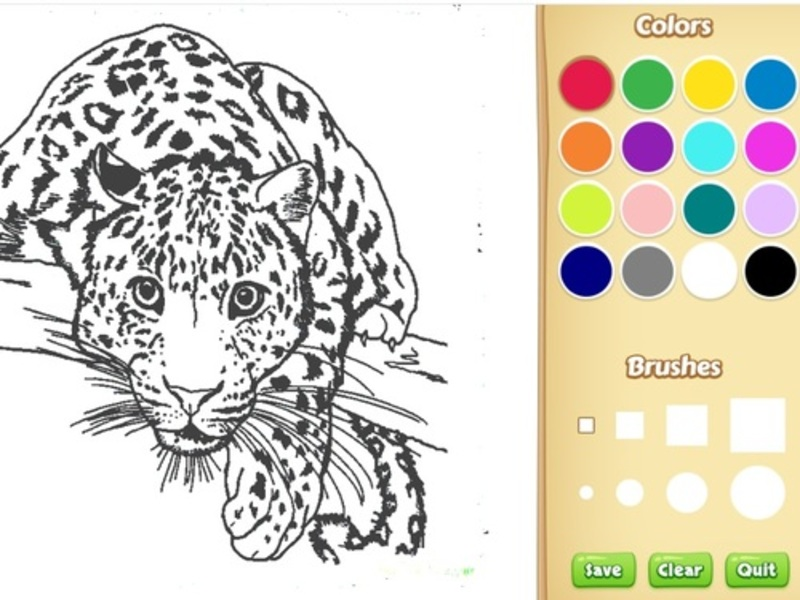 Gioco Libro da colorare di animali realistici per bambini in linea