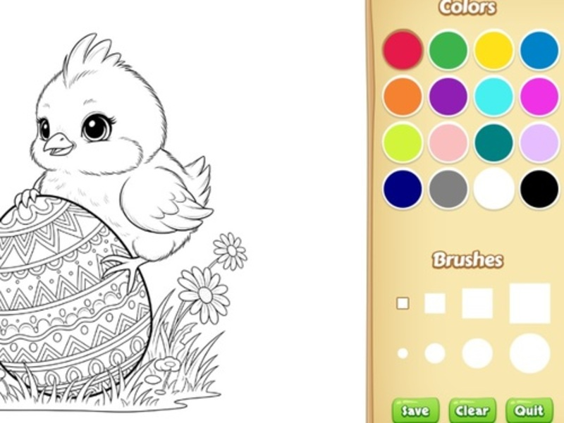 Gioco Libro da colorare di Pasqua per bambini in linea