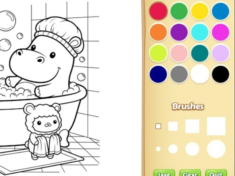 Gioco Libro da colorare di amici accoglienti per bambini in linea