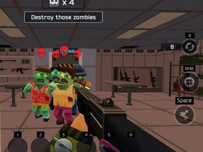 Gioco Pixel Combat: Zombies Strike in linea