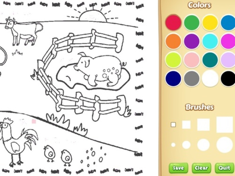 Gioco Libro da colorare agricolo per bambini in linea