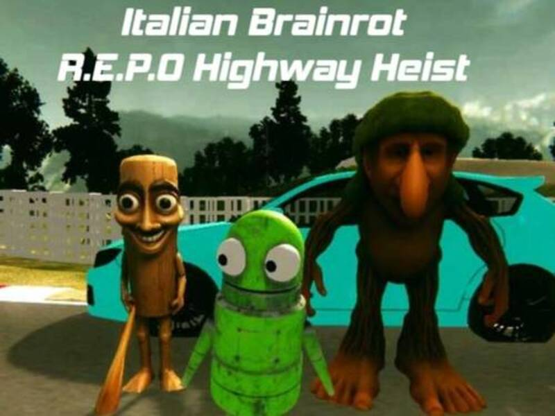 Gioco Brainrot italiano R. E. P. O rapina autostradale in linea