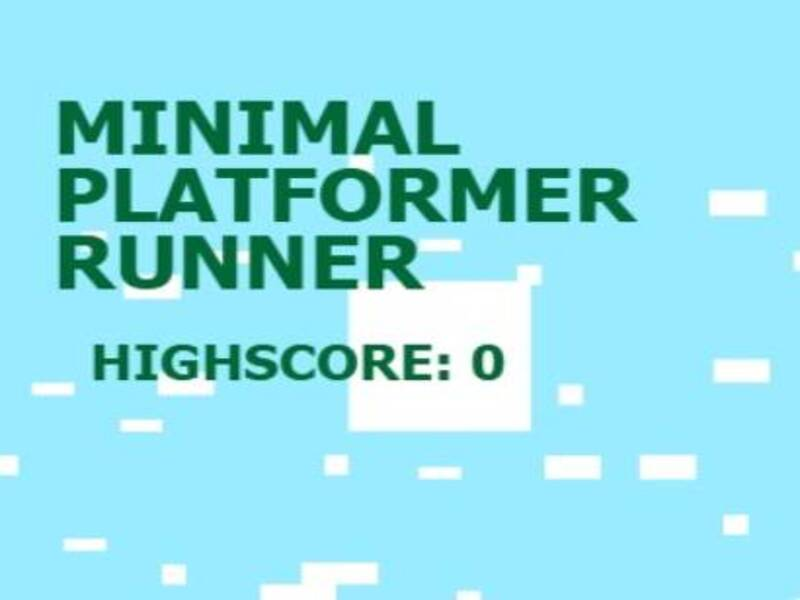 Gioco Platformer Runner minimo in linea