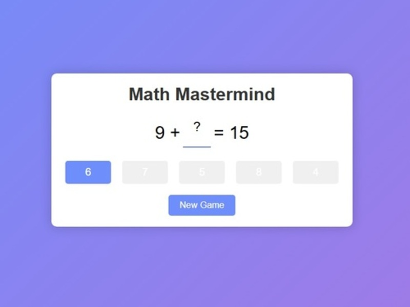 Gioco Mastermind matematica in linea
