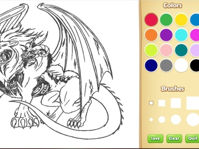 Gioco Dragon Chimera Coloring Book in linea
