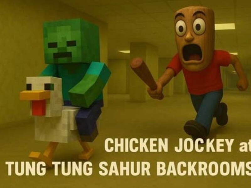 Gioco Jockey di pollo a Tung Tung Sahur Backrooms in linea