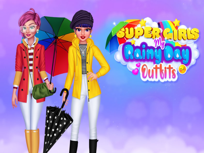 Gioco Super Girls My Rainy Day Outfit in linea