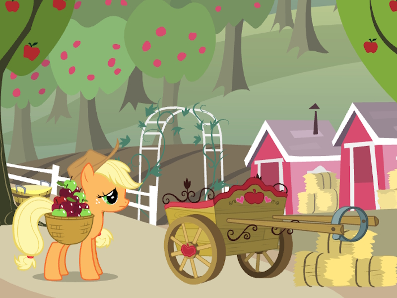 Gioco La raccolta delle mele di My Little Pony Applejack in linea