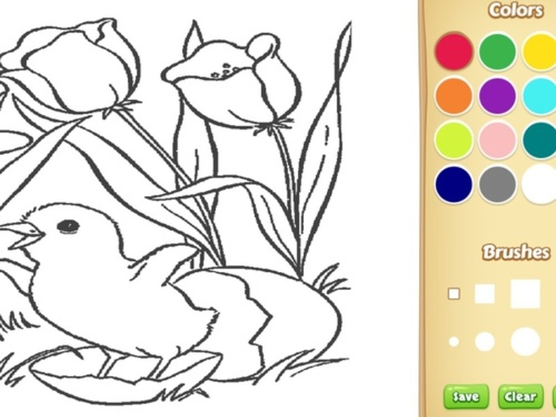 Gioco Fiori da colorare per bambini in linea